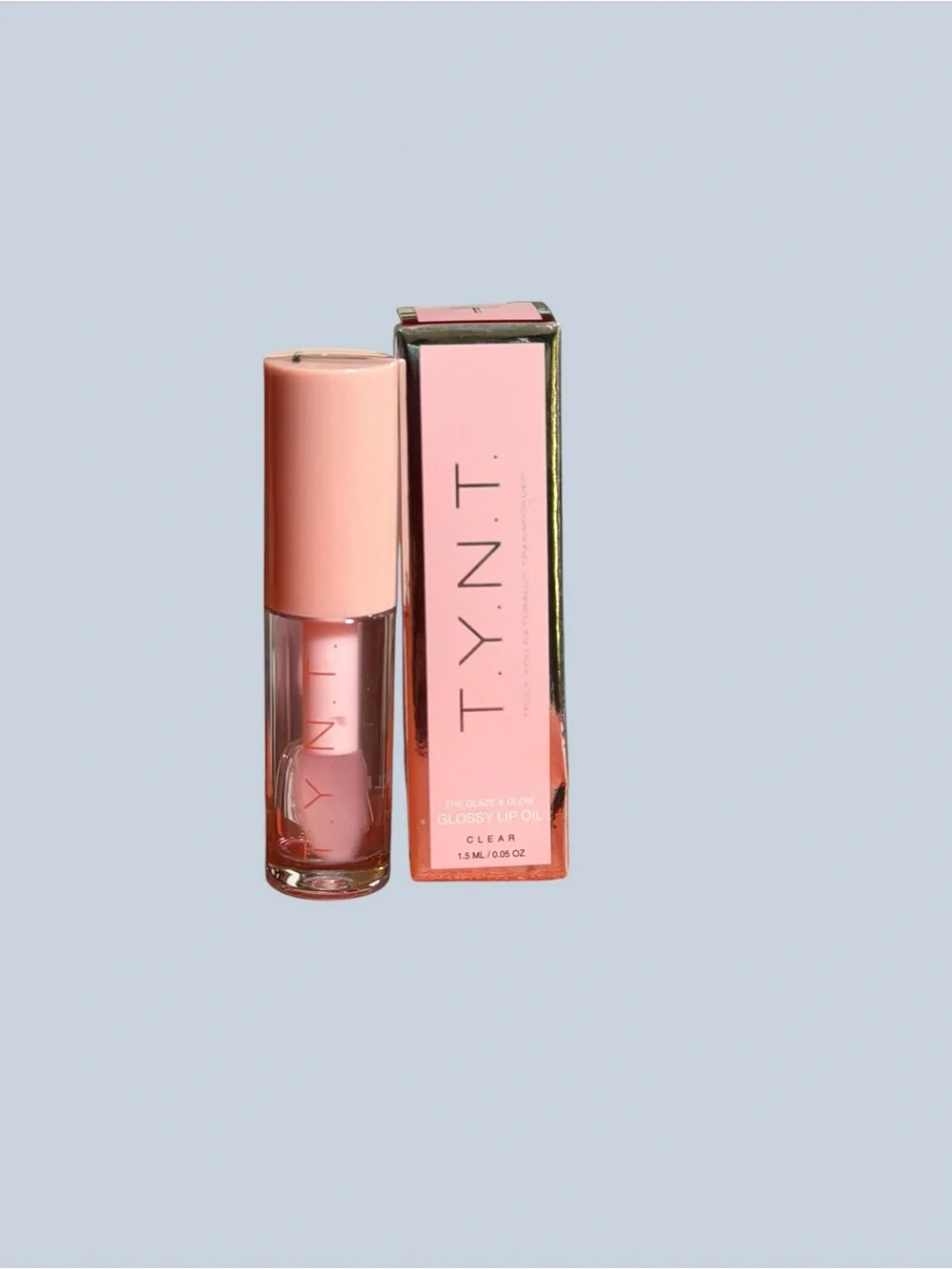 TYNT The Glaze and Go Glossy Lip Oil in Clear NIB